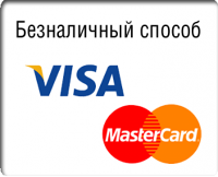Пластиковыми картами Visa и MasterCard